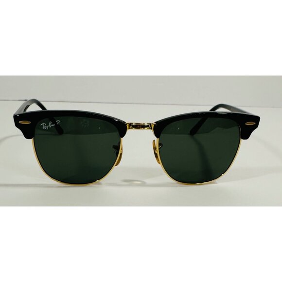 Ray-Ban Clubmaster RB 3016 Classic Polarized Sunglasses Italy W/Case & Cleaning - Picture 2 of 16